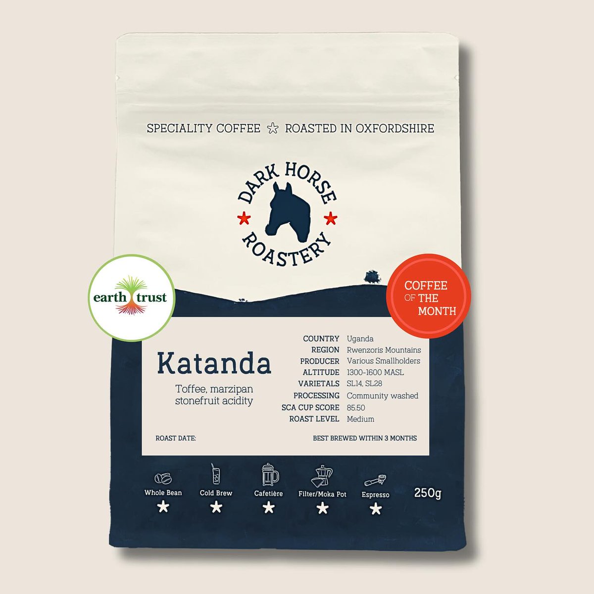 Excited to share corporate member Dark Horse Roastery is supporting us with a fundraising roast of the month! Sourced from a coffee growing community in the mountains of Uganda, 15% of Katanda sales in April go to help our wetlands work 👏 ☕buy yours at darkhorseroastery.co.uk