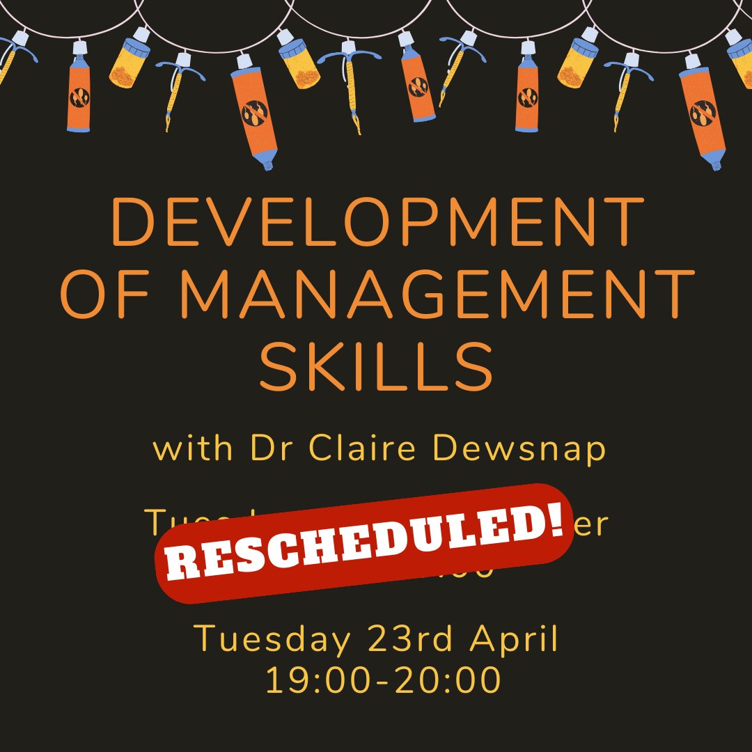 🚨Rescheduled event 🚨 We're delighted to have Dr Dewsnap, outgoing president of BASHH, talk to us all about developing your management skills as a medical student and junior doctor. Don't miss out, sign up now! app.medall.org/event-listings…