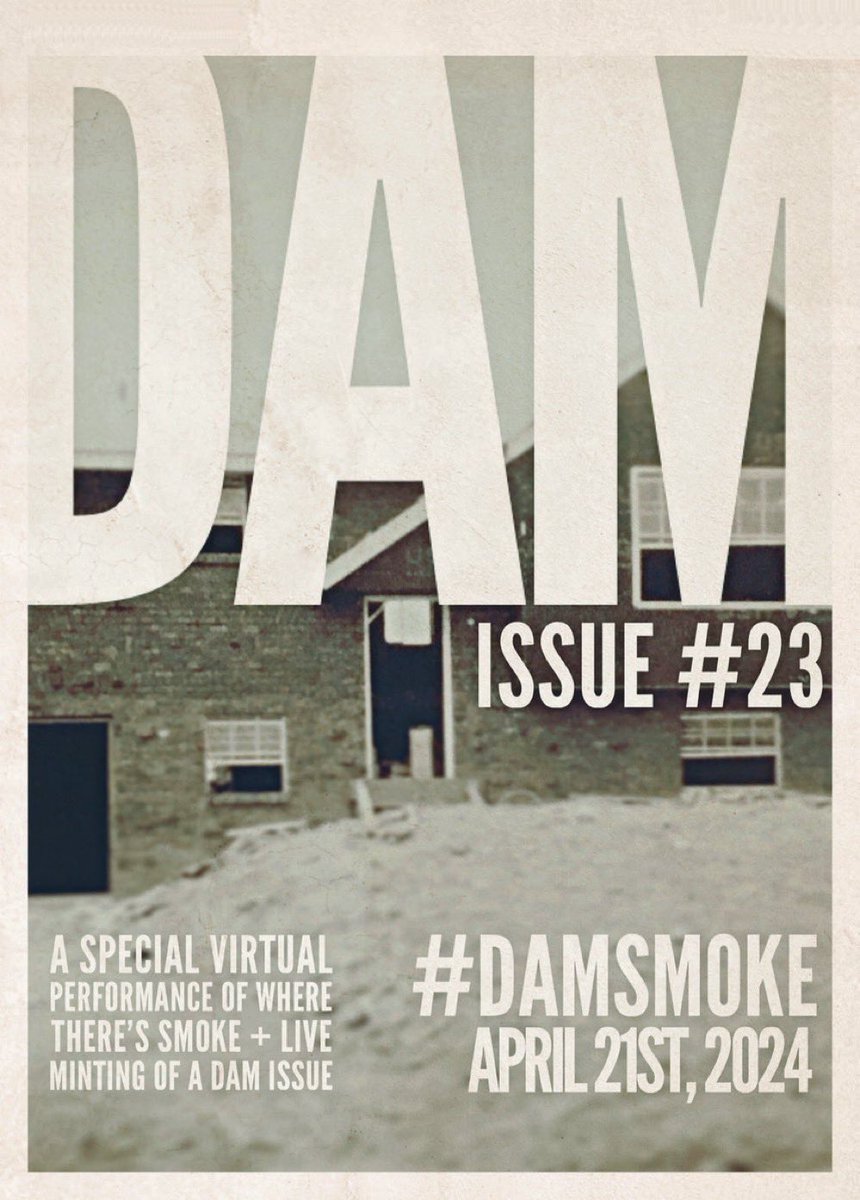 Gm! Excited to collab with @dam_zine on a special performance of 'Where There's Smoke.' Fresh from a tease at Lincoln Center during NFT NYC, I’ll present the full show on Sun, April 21st from 2pm to 3pm ET. Capacity for the show is 25 people. #DAMsmoke RSVP