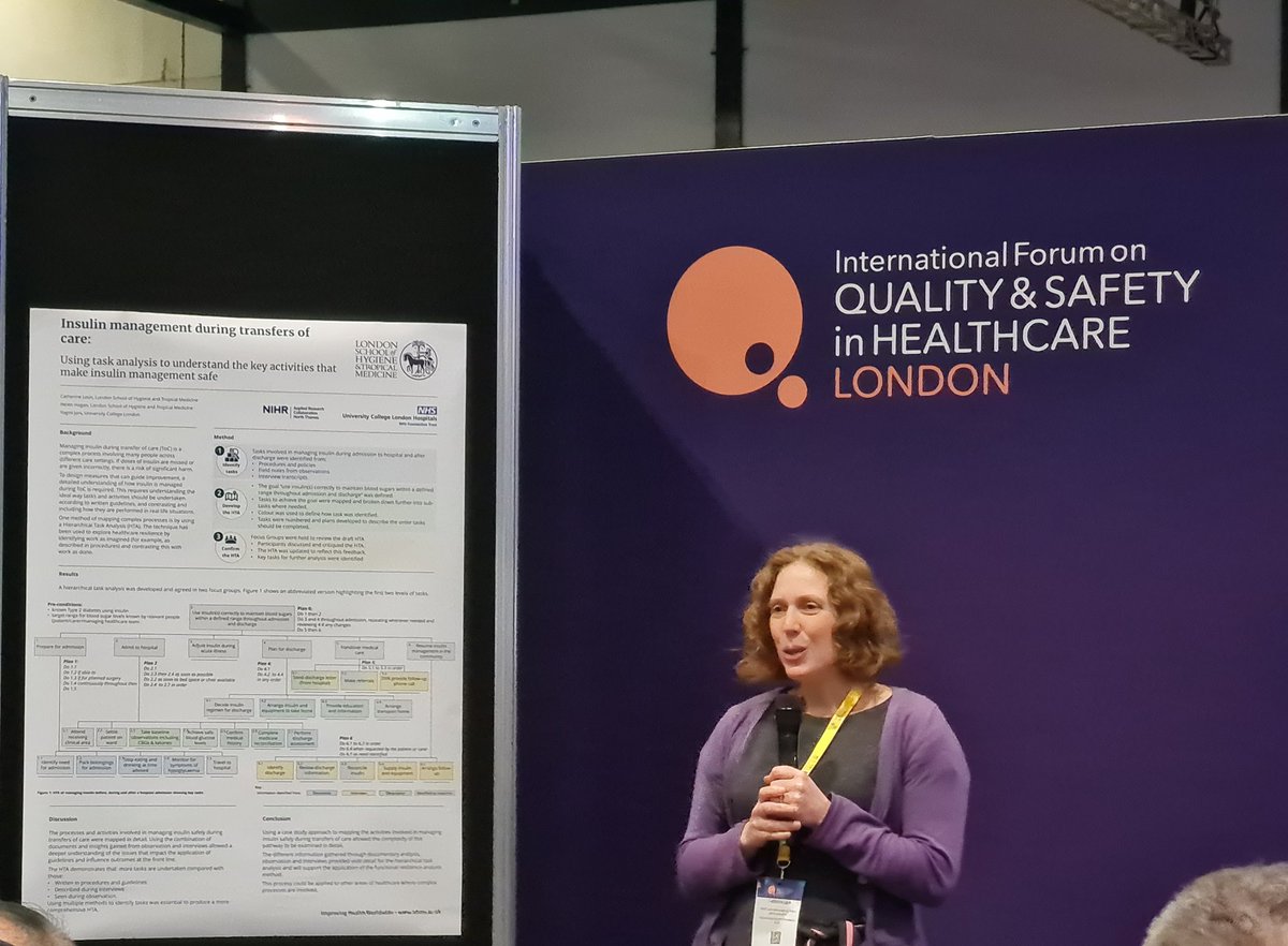 Hierarchical task analysis for ensuring insulin safety during transfers of care @CateLeon4 @QualityForum #Quality2024 #postersession @CMORE2improve @arc_nt