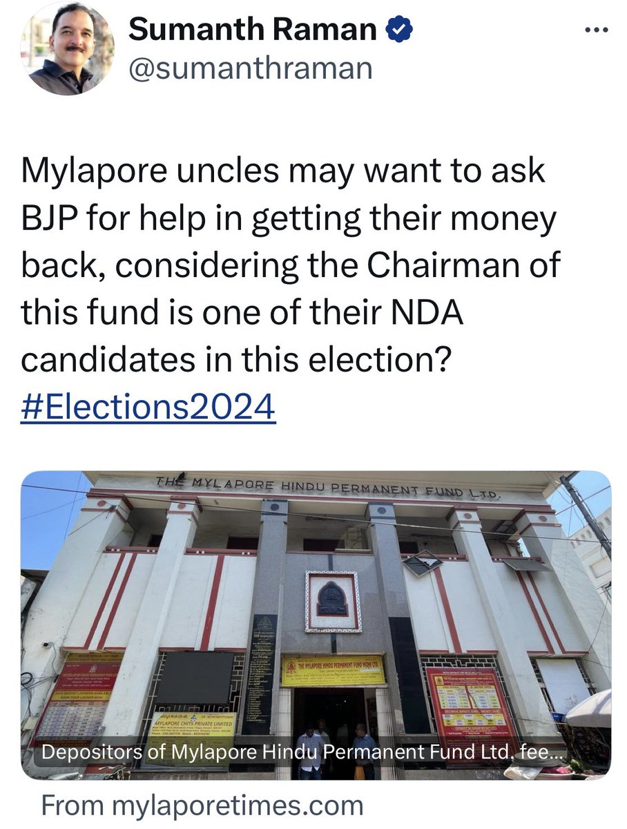 “Mylapore uncles” is a term sneeringly used by DMK & co to refer to Brahmins in Chennai.  Of whom Sumanth Raman is one. 

Have some shame, sir. You’re a blood traitor. You could have said “BJP supporters”?