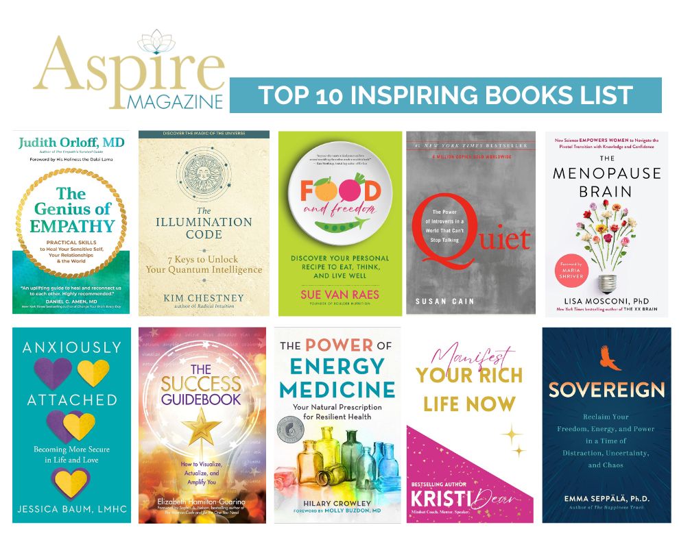 For your Spring reading list! Check out #AspireMag’s April Top 10 #InspiringBooks list > bit.ly/3Tvs3Z2