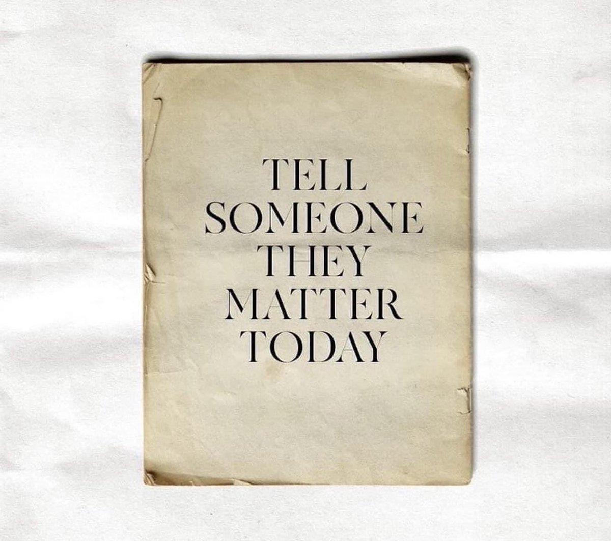Tell someone…