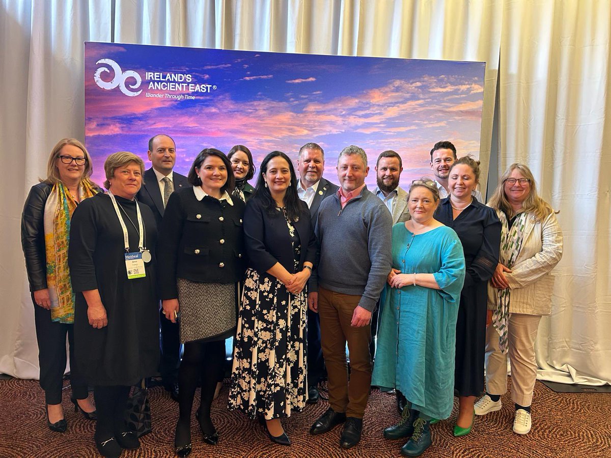 Fáilte Ireland is delighted to welcome Minister Catherine Martin TD to #Meitheal 2024  🇮🇪

#WildAtlanticWay #IrelandsHiddenHeartlands #IrelandsAncientEast #LoveDublin