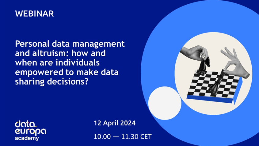 🌐 Have you ever heard of data intermediation services and #DataAltruism? Join @EU_opendata’s webinar on April 12, 10:00-11:30 CET. Open to all data enthusiasts. Don't miss out! Register here: data.europa.eu/en/news-events… #DataGovernance #DataSharing #Webinar #OGD