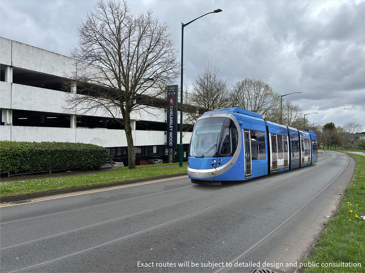 🚨NEXT STOP FOR THE METRO🚨 🚊 Chelmsley Wood Shopping Centre 🚊 Halesowen via @BearwoodCouncil 🚊 Walsall Town Centre We’ve got plans to take the metro further into the Black Country & Solihull - building out my 2040 transport plan with our latest £6.1BILLION investment 📈