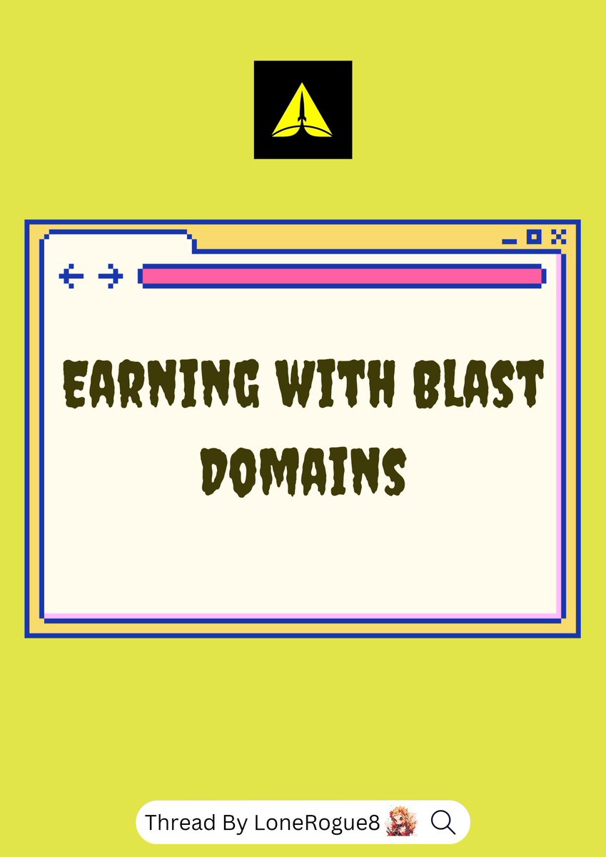 LoneRogue8's tweet photo. 💡 Earning with Blast Domains
Everyone can earn with #blastdomain by 2 different ways
➝ Referral Program: Get a generous cut from your referrals' domain registration fees.
🔹 $BD Airdrop: Dive into instant rewards with the thrilling $BD Airdrop by accumulating #BDpoints. https://t.co/6qGKYSmihf