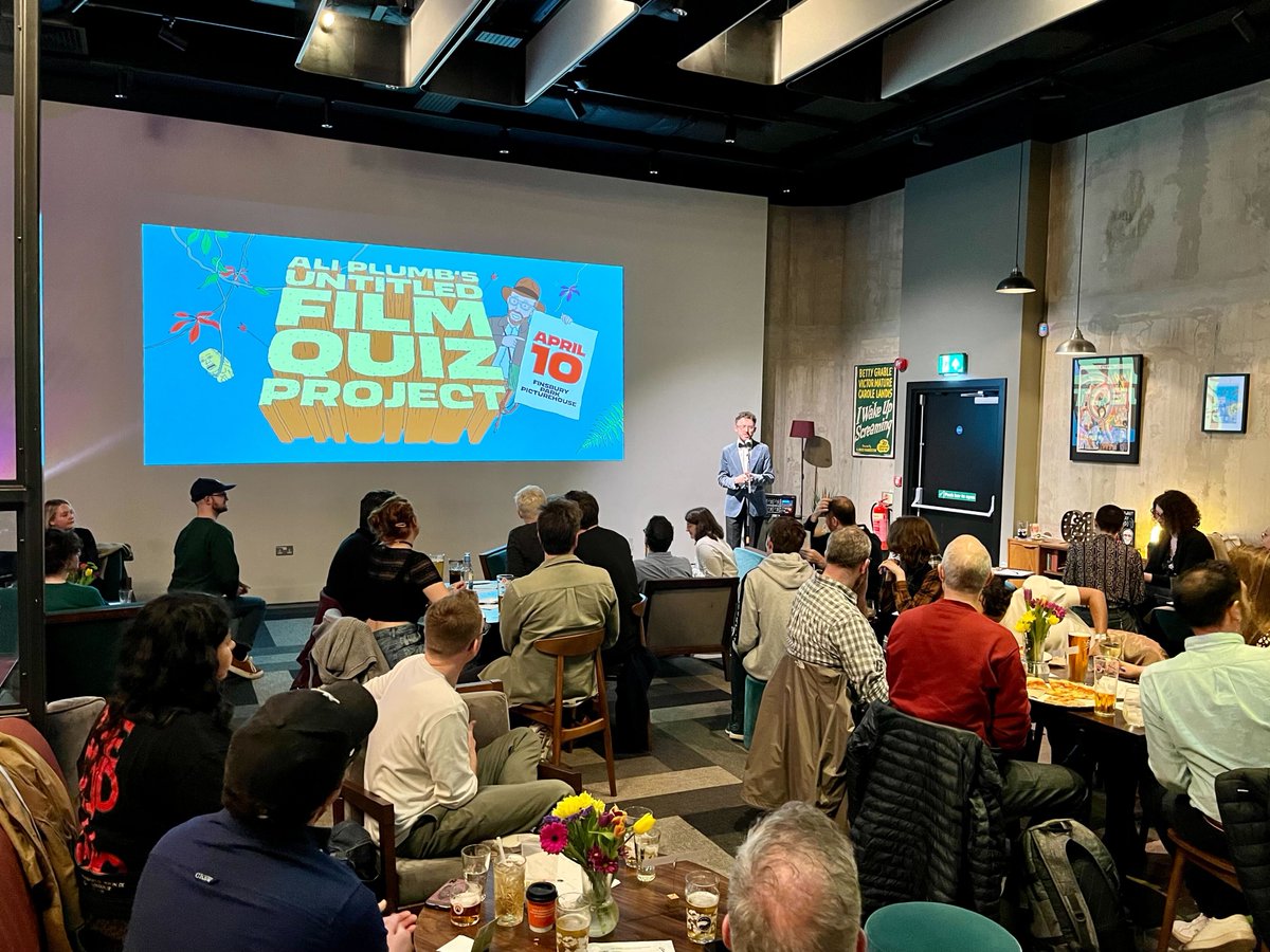 ✨ @AliPlumb took over @FinsburyParkPH last night with his Untitled Film Quiz Project - and it was a hit! A big thanks to Ali for sharing his quizzing prowess with us, and to everybody who came along!