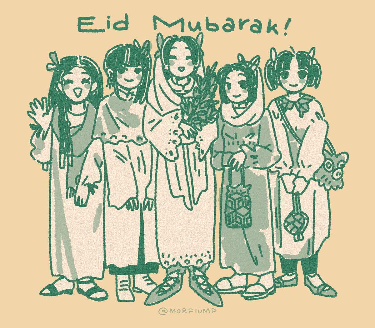 「Eid Mubarak from the Butterfly Estate! (」|POPPY ◆ CF16 H45のイラスト