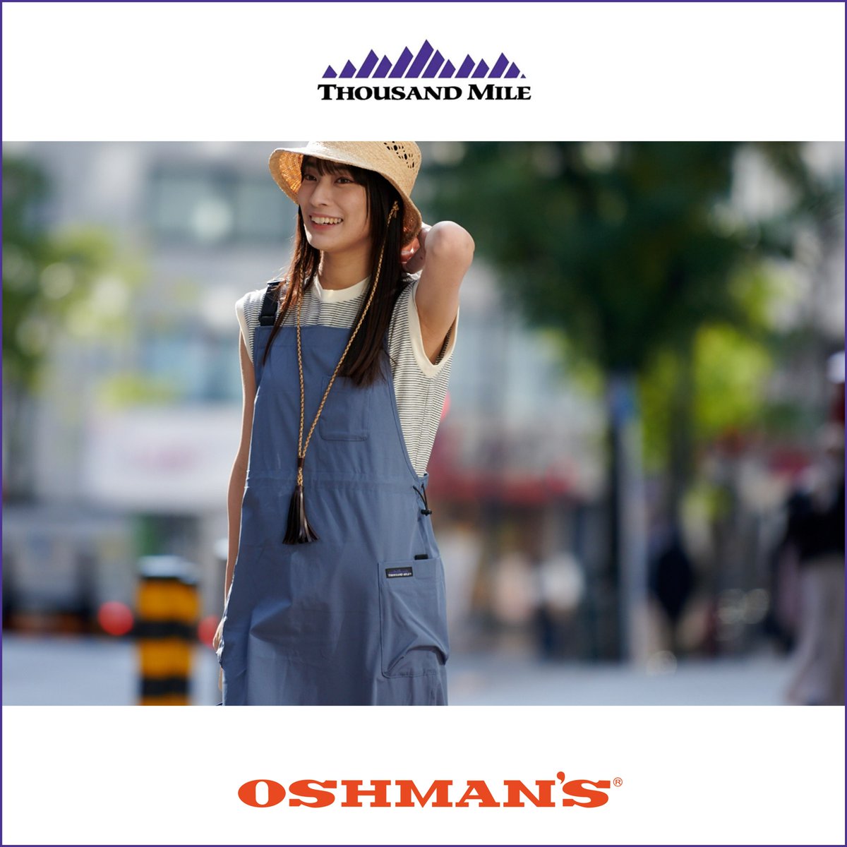 oshmans_japan's tweet photo. 毎年どんどん人気が上昇し #オッシュマンズ の夏の定番となった #THOUSANDMILE（#サウザンドマイル）

そんな同ブランドの人気No.1「SKIRT SET」に加え新型の「SALOPETTE SKIRT」が仲間入り！ぜひ今年も『THOUSAND MILE × OSHMAN'S』のアイテムで快適な毎日を送ってください！
https://t.co/NSC2LIRK3u https://t.co/XQEJiJqtcj