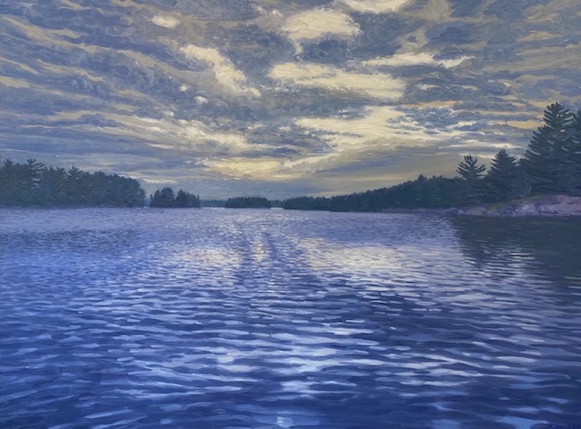 Gaze into this painting and place yourself  right there ...
Reflections 
36'x48' Framed
Joe Sampson
@muskokatourism @muskoka411 #art #canadianart #muskoka #lakelife #cottagelife #painting #artcollector