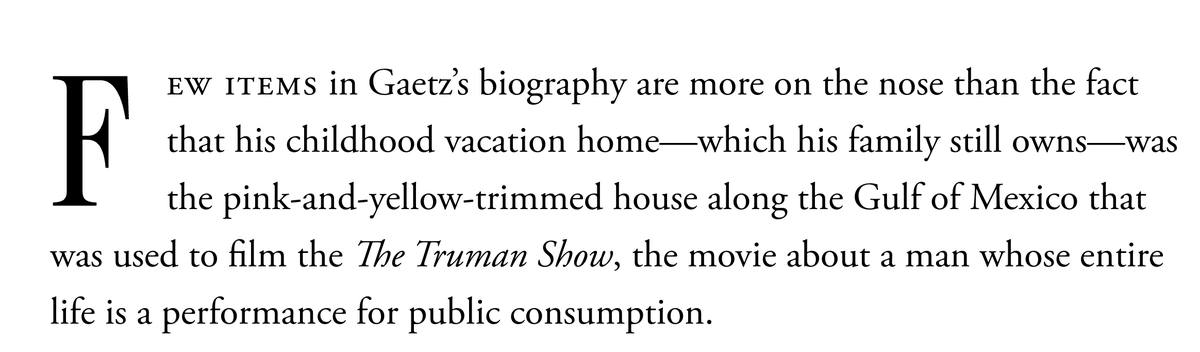 lol Matt Gaetz's family owns the house from The Truman Show ??! theatlantic.com/politics/archi…