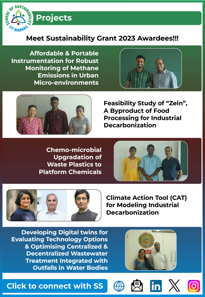 SustainableIITM's tweet image. #IITMSS Quarter at A Glance 2/4
🔍 Projects
@chandansarangii @GuhanGuhanj @NambiIitm