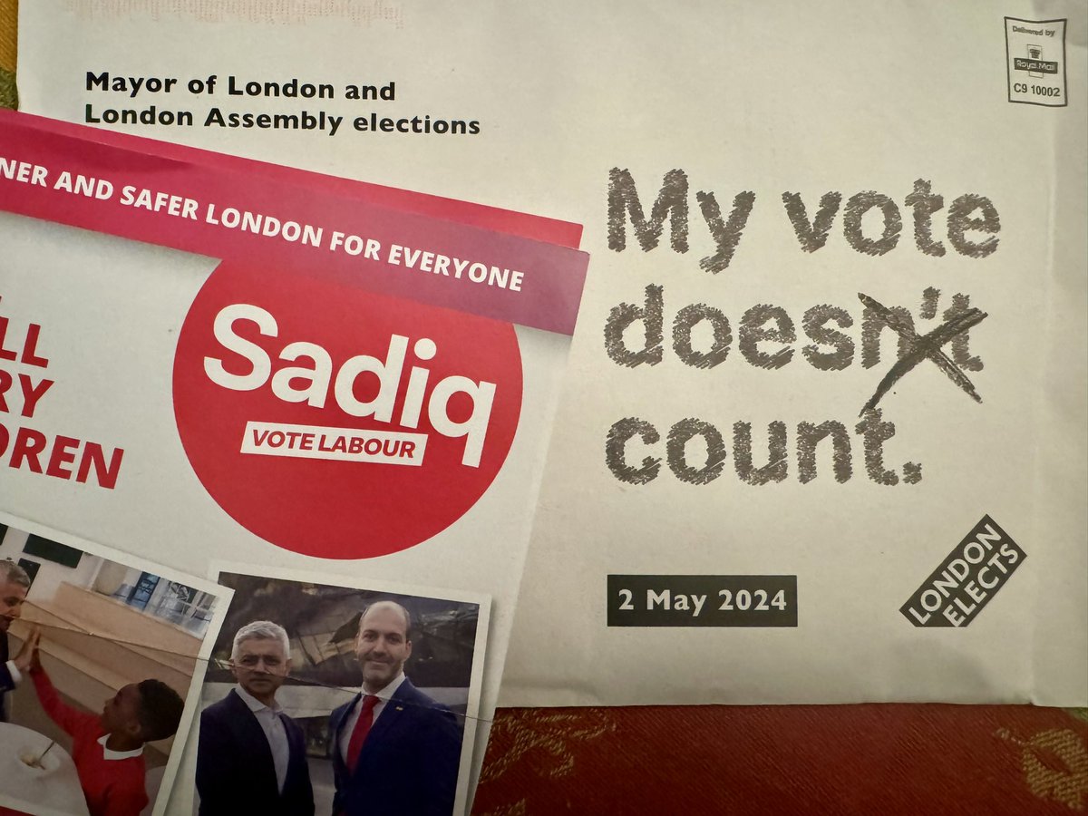 Awaiting my postal vote so that I can vote for @SadiqKhan @BassamMahfouz @UKLabour ❤️✊🏽🌹
