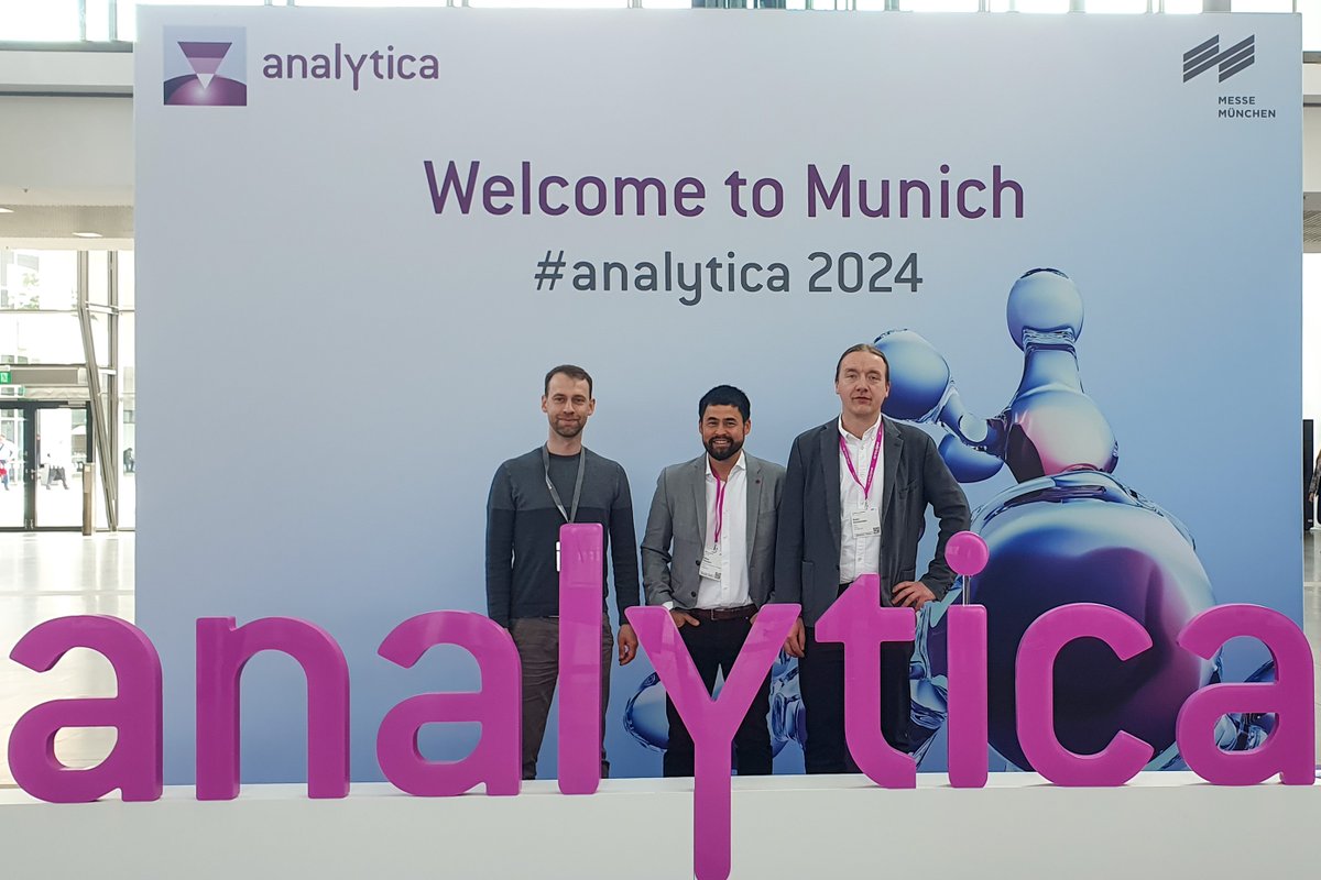 Stefan Saretz, Matthew Plutschack and Robin Schoemaker from the @CTC_Germany scientific team are currently attending @analyticaFair in Munich to explore new lab technologies and network with existing and potential partners. #analytica