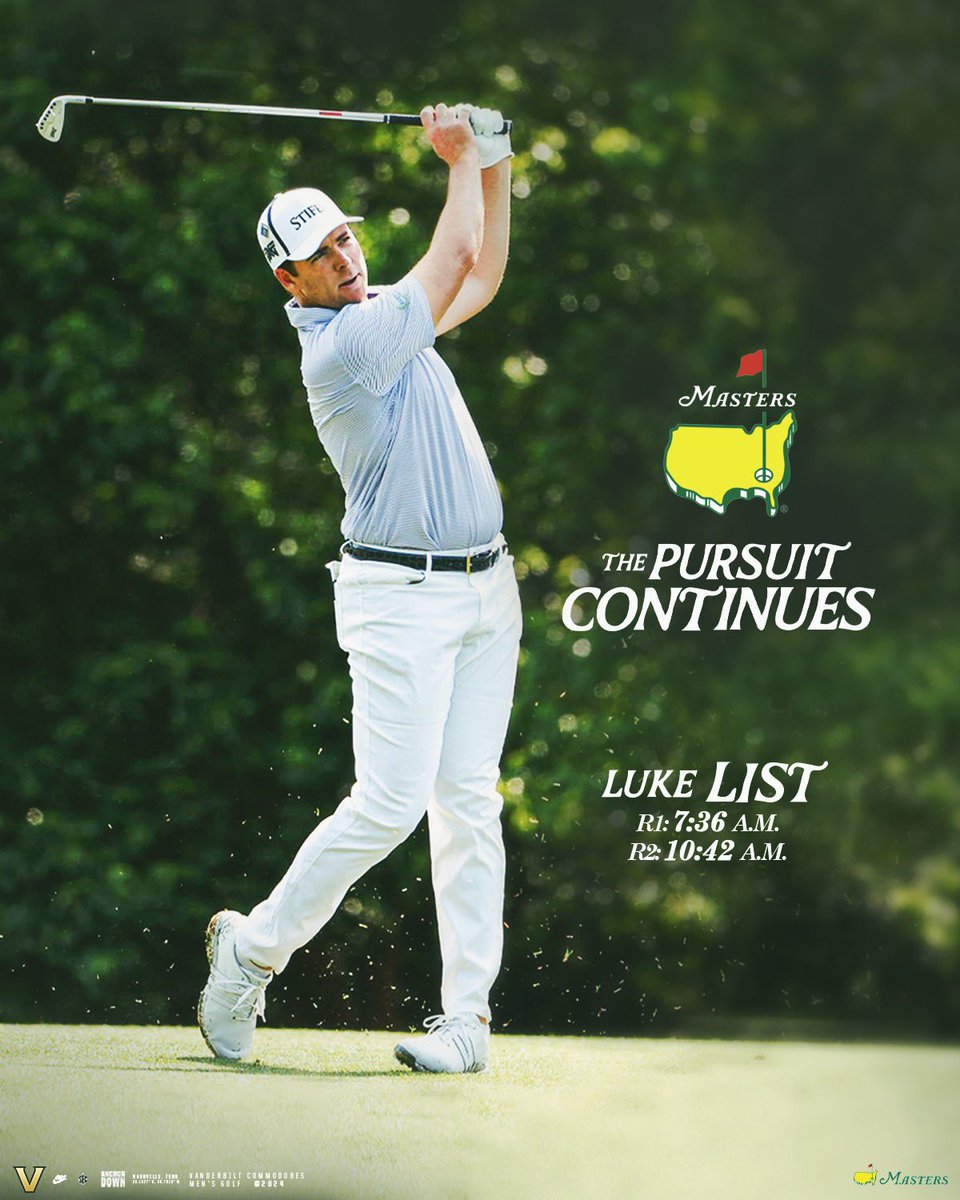 Best of luck to Luke List this weekend at @TheMasters 📊 | pgatour.com/leaderboard #AnchorDown