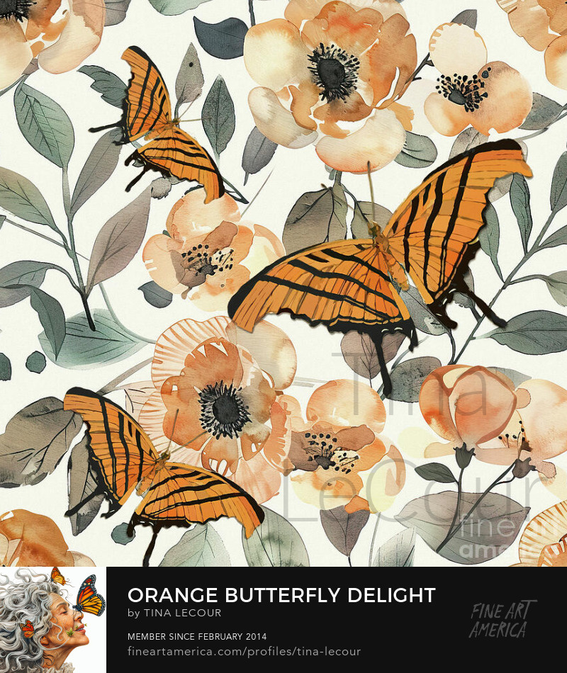 Orange Butterfly Delight...Can be purchased here..tina-lecour.pixels.com/featured/orang…

#butterfly #butterflies #floralartwork #floralart #botanical #spring #WallArtForSale #WallArtDecor #wallart #homedesign #homedecoration #interiordesign #interiordecor #interiordesigner #giftideas #gifts