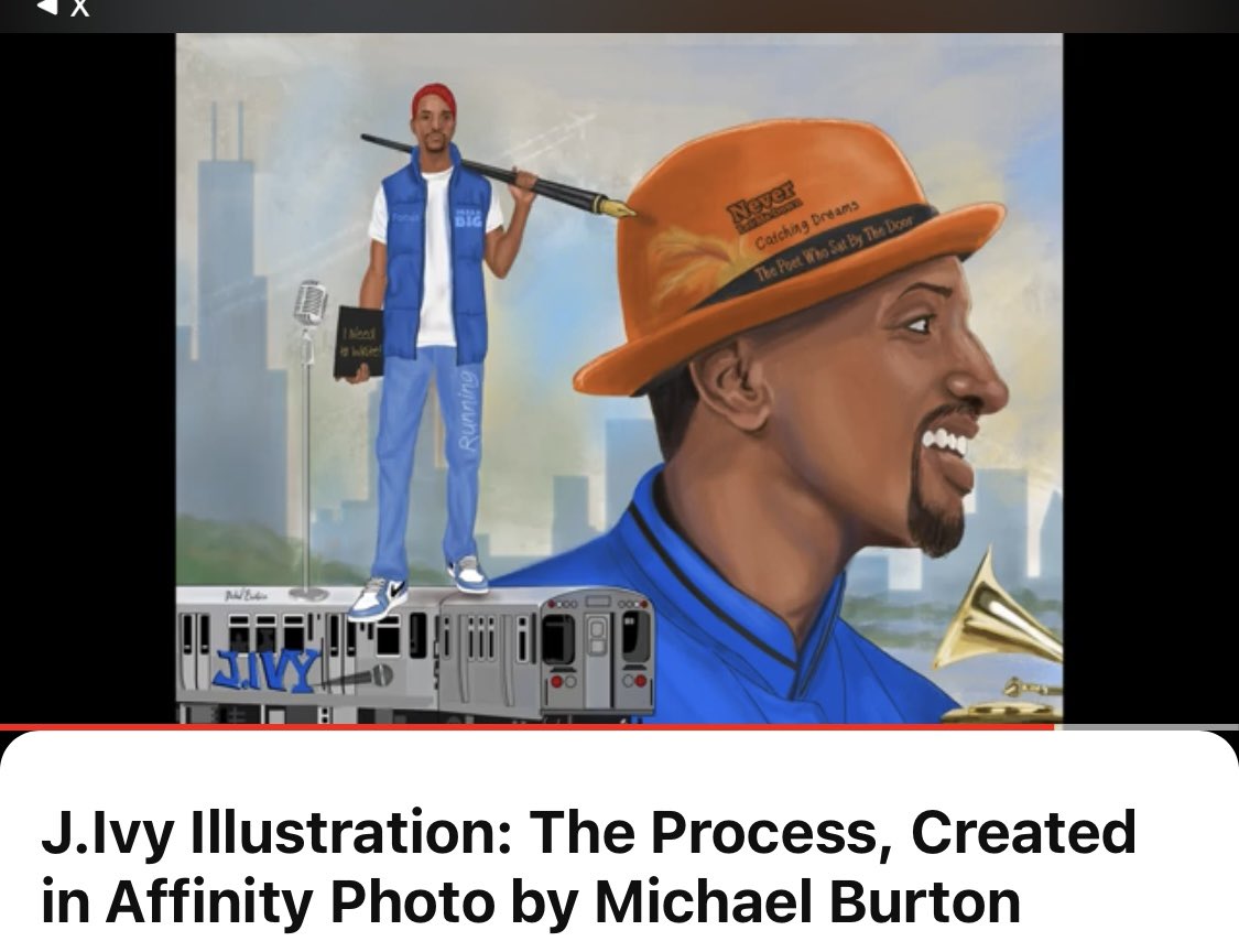 J.Ivy Illustration: The Process, Created in Affinity Photo by Michael Burton
Link: youtu.be/gruDpZa8VhA
THIS IS NOT A.I. Art (my creation) #affinityohoto #spokenword #digitalart #jivy