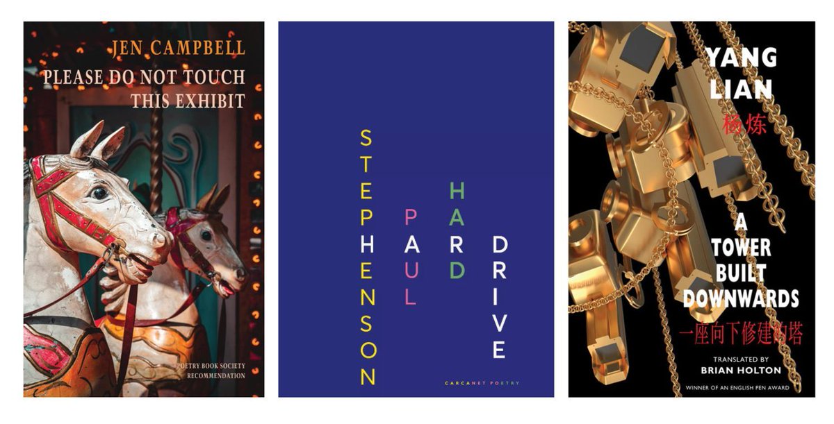 A review of #poetry books by @jenvcampbell @stephenson_pj & Yang Lian, reviewed by @jennywcreative in Under the Radar, now at our #blog. Finding haunting imagery & traumatic memories that are both personal & collective. Thanks @BloodaxeBooks & @Carcanet buff.ly/3xyDhoj