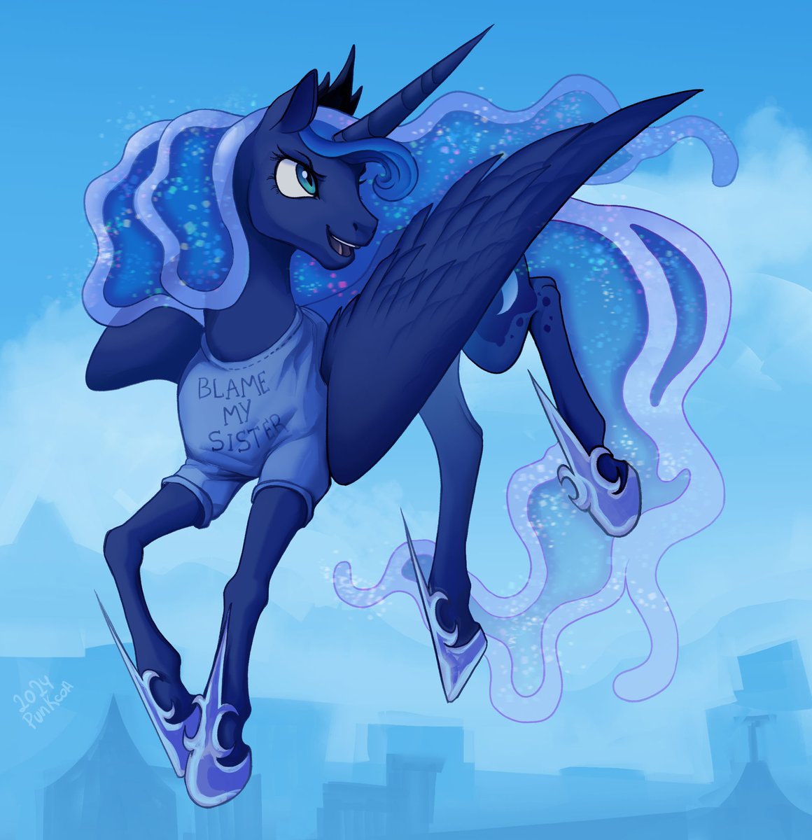 CoaPunk's tweet image. Luna redraw/fanart for an art giveaway prize 🌙
Original art by andypriceart #mlpfanart #PrincessLuna