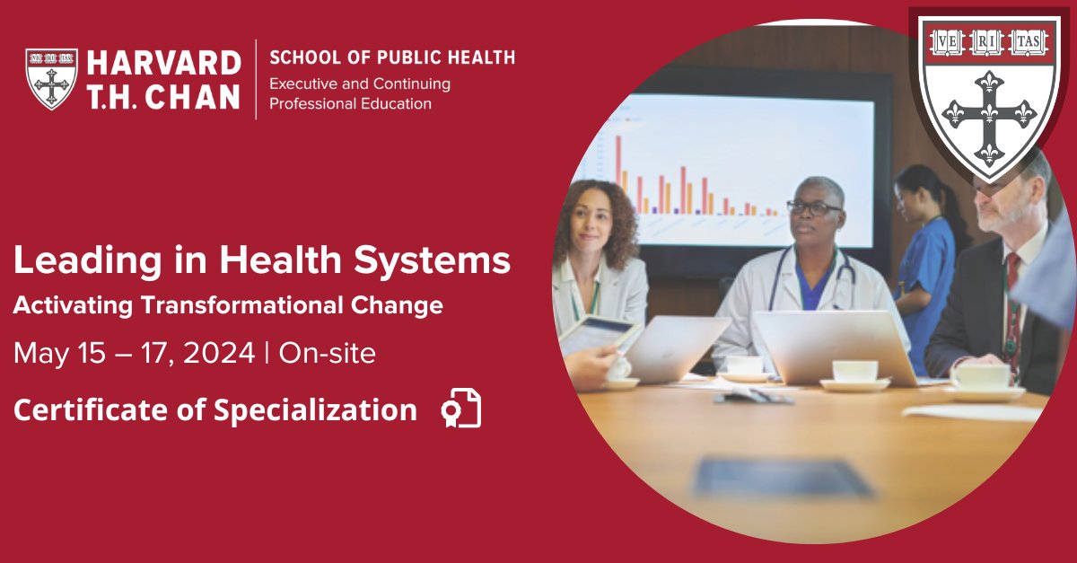 Boost your leadership in healthcare and address systemic issues with our course, Leading in Health Systems: Activating Transformational Change. Gain insights into historical biases, discuss healthcare equity, and drive positive change. Learn More : bit.ly/3Y5zWpj
