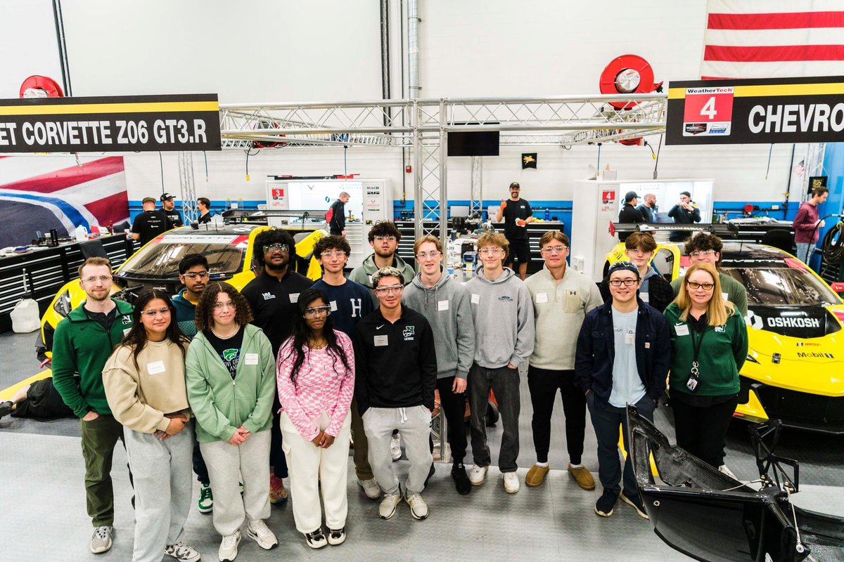 Yesterday, we had the privilege of showing around a group of enthusiastic Novi High School students interested in #Engineering and #Manufacturing at our Motorsports Headquarters in New Hudson, Michigan. We can't wait to see how this next generation of engineers will innovate and…