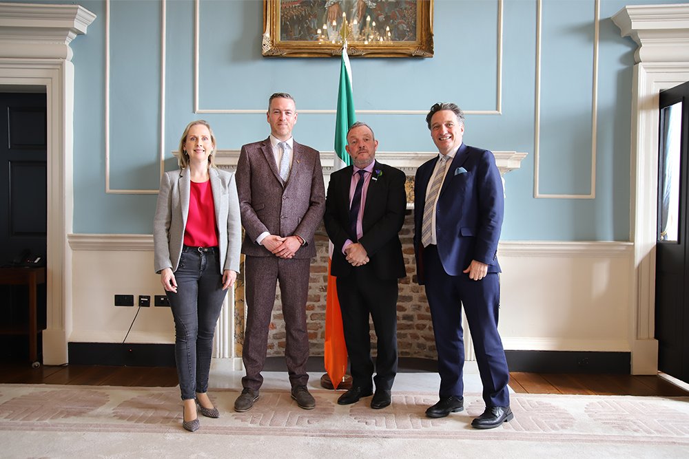 The Cathaoirleach, the Leader and fellow Senators took the opportunity to welcome new Senator Malachai O'Hara to the Seanad today. 

Pictured here with Members and Family before taking his seat in the Seanad Chamber for the first time. 

#SeeForYourself #SeanadÉireann