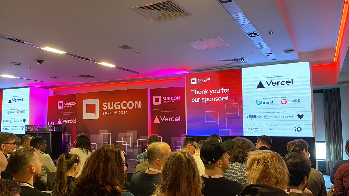 SUGCON Europe 2024 about to kick off with the keynote #sugcon #sitecore