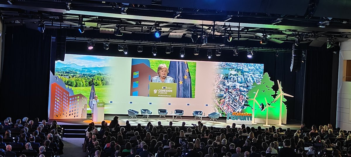 #Cohesion Policy works! It has helped navigate successive #enlargements, reducing the percentage of #Europeans living in less developed countries from 25% of the total to just 5%. @ElisaFerreiraEC kicking off the #CohesionForum. ec.europa.eu/regional_polic…