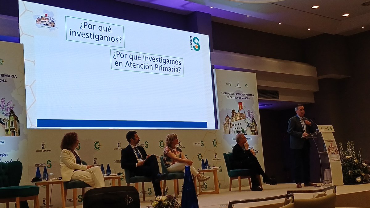 Mesa  innovación, formación e investigación en #IJornadasAPCLM @iparragam Y el reto de investigar en #AtenciónPrimaria 
💥Es necesaria
💥 Romper barreras
💥  Crear y acercar estructuras investigación  AP
💥 Financiarla
💥 Incentivarla
💥 AP en la Universidad
💥 Formación