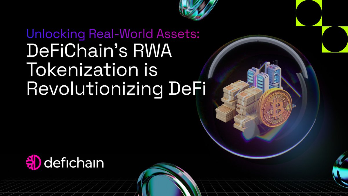 Unlocking Real-World Assets: DeFiChain’s RWA Tokenization is Revolutionizing #DeFi Real World Assets (#RWAs) span a vast array of assets, from physical properties like real estate and infrastructure to intangible assets like intellectual property rights and financial contracts.…