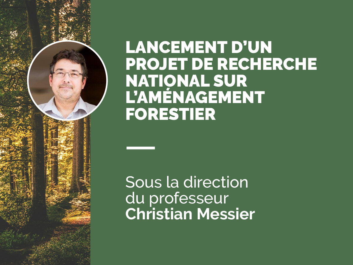 📢 CE MATIN ! Lancement d’un projet de recherche national sur l’aménagement forestier 📢 🌳 Le professeur Christian Messier dirigera ce projet qui regroupe sept universités. 🌳 ✔️ Aujourd'hui, 11 avril à 10 h! Salle F-0129, au pavillon Alexandre-Taché (près du Café Moca Loca) ⤵️