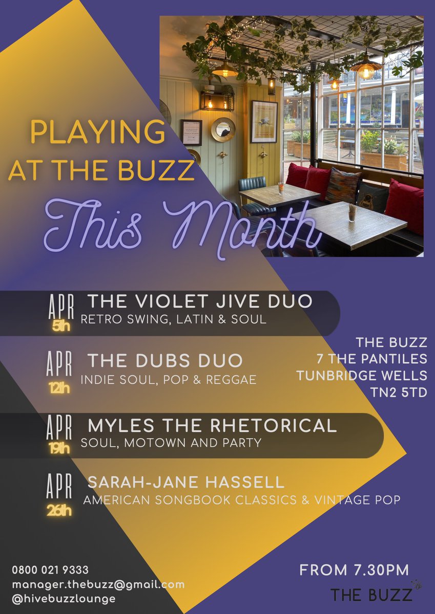 Live music every Friday at the @HiveHubs on The Pantiles, Tunbridge Wells! #tunbridgewellsevents #tunbridgewells