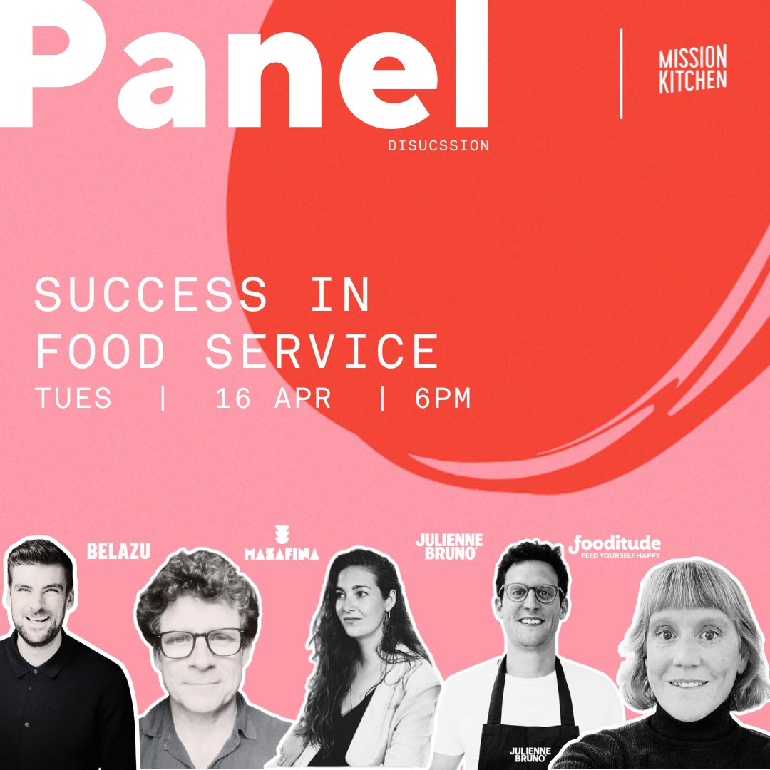Join industry leaders with @mission_kitchen for food service insights! 📅 Tue, 16 Apr 2024 🕕 18:00 - 20:00 BST 📍 Mission Kitchen, New Covent Garden Market 🎟️Tickets are £15, for 50% off use discount code 'MKFRIEND' at checkout. Find out more here 👉 shorturl.at/bDNOR