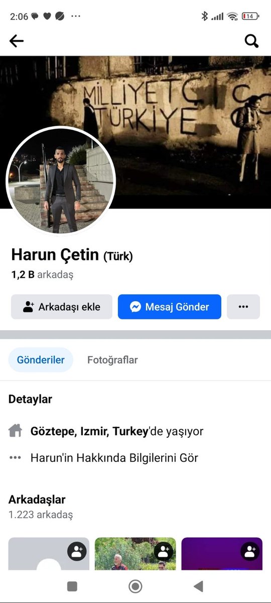 İzmir gençliği,turkiyede yaşamıyorum diyen ve emanetimiz olan başak hanıma ağır sözler sarf eden,zevksiz bi birlikteliğin ürünü olan bu mahlukatın facebook hesabiymiş bu. Bi anneye,bir bayana ağır hakaret etmenin bedelini herkes ağır bi şekilde tatmali.
#başakdemirtaş