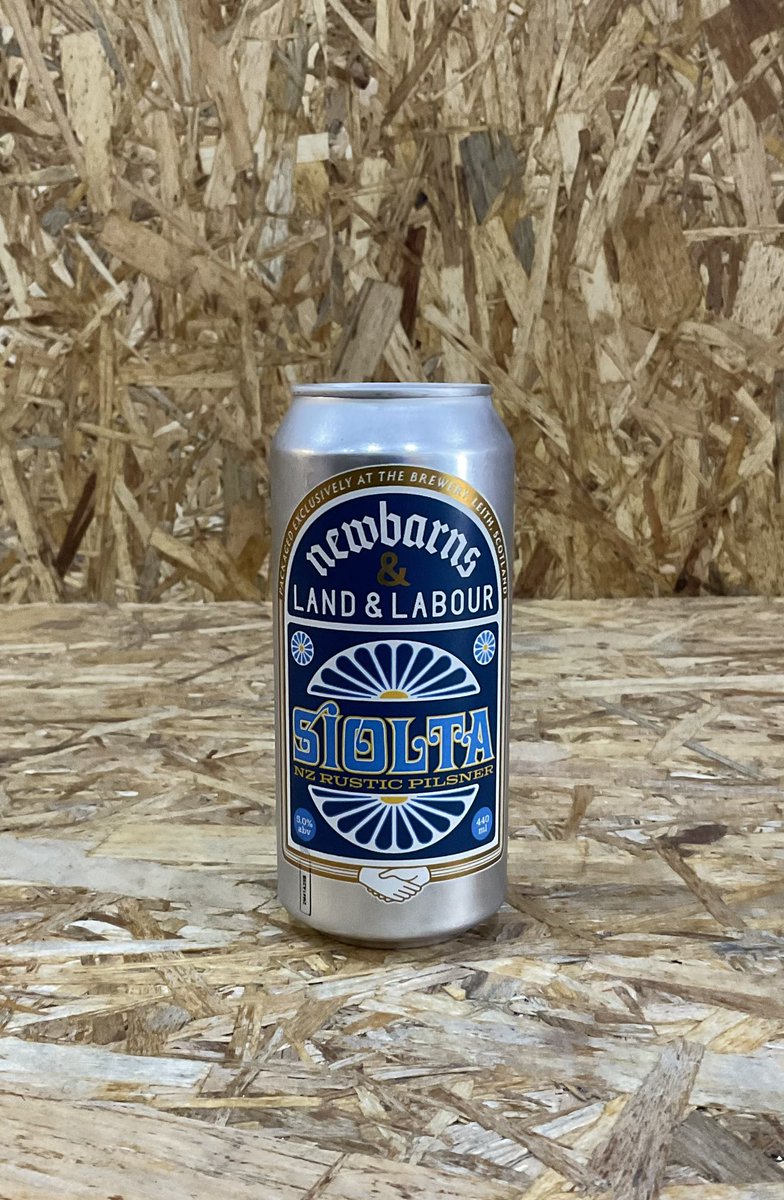 New in from <a href="/NewbarnsBrewery/">Newbarns Brewery</a> &amp; <a href="/Land_and_Labour/">Land & Labour</a>, Siolta - rustic pilsner using heritage Hunter barley, Galway wheat &amp; NZ hops.