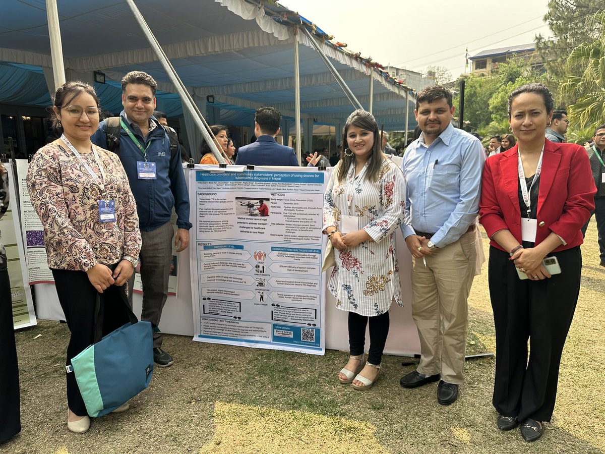 _KritikaDixit's tweet photo. Our @BiratNepal study on drones use in TB funded by @FarrarFoundati1 and #nicksimonsfoundation attracted many researchers at the 10th #NHRCSummit. While uninterrupted financial resources to operate drones is a huge challenge, its need is felt by many people working in rural Nepal https://t.co/X5bYvhmRGk