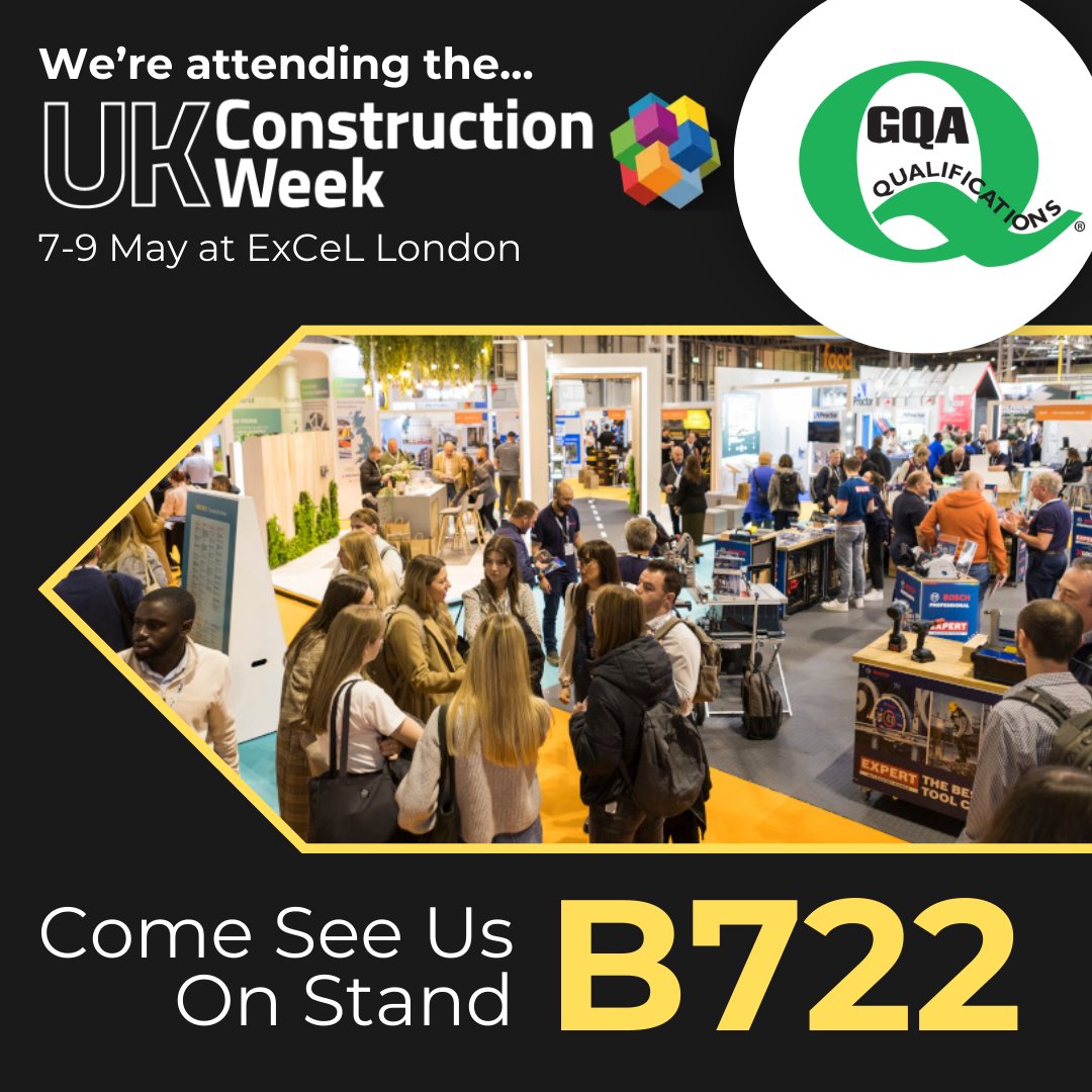 #GQAQualifications is delighted to announce that we will be attending the @UK_CW Exhibition in London next month (7th to 9th May). It promises to be a great event for people to attend and catch up with other businesses in the #construction industry. ukconstructionweek.com