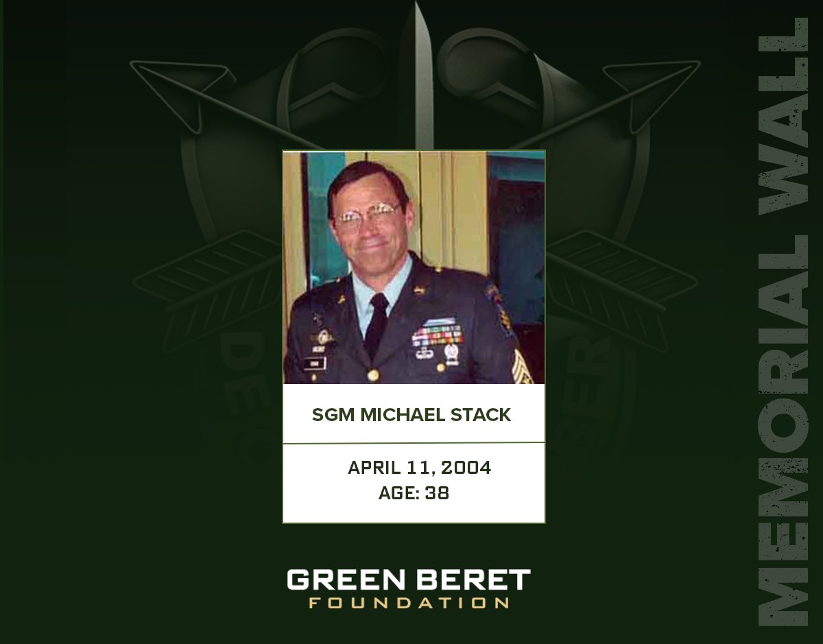 Today, we remember Sgt. Maj. Michael B. Stack who was killed in action on this day in 2004. SGM Stack was assigned to 2nd Battalion, @5thForces. De Oppresso Liber #specialforces #greenberet #deoppressoliber #rememberthefallen