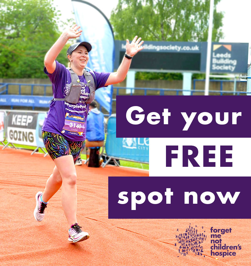 🏃‍♀️ We still have spaces for the Leeds 10k! 🏃 If you’re looking for a free spot in the Leeds 10k marathon just get in touch with our events team to sign up. Email us at events@forgetmenotchild.co.uk to find out more and register your interest.