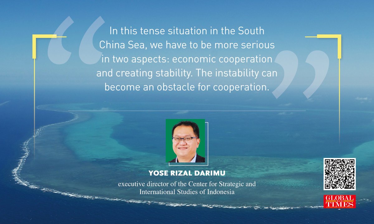#Opinion: Despite long-existing dispute over territorial sovereignty, the shared priority of China and the majority of the littoral states of the South China Sea lies in developing the blue economy sustainably and inclusively. globaltimes.cn/page/202404/13…