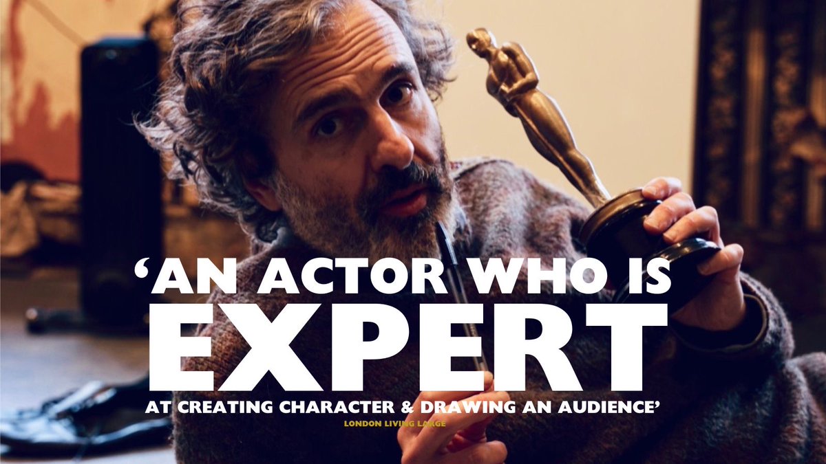 OscarLifeShow's tweet photo. “An actor who is expert at creating character &amp; drawing an audience” @LondonLivingUK  @arcolatheatre https://t.co/5uZHvYcIBA