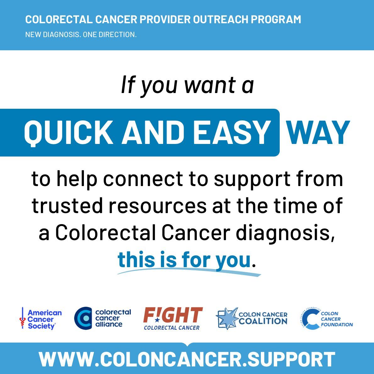 Together, we can beat colorectal cancer. 💙 
Your story matters, your health matters. Let's talk prevention and hope. 💙 

Visit coloncancer.support 💙 

#coloncancerawareness #colorectalcancer #bowelcancer #Never2Young #BlueforCRC #ColonCancerSupport #ScreeningSavesLives