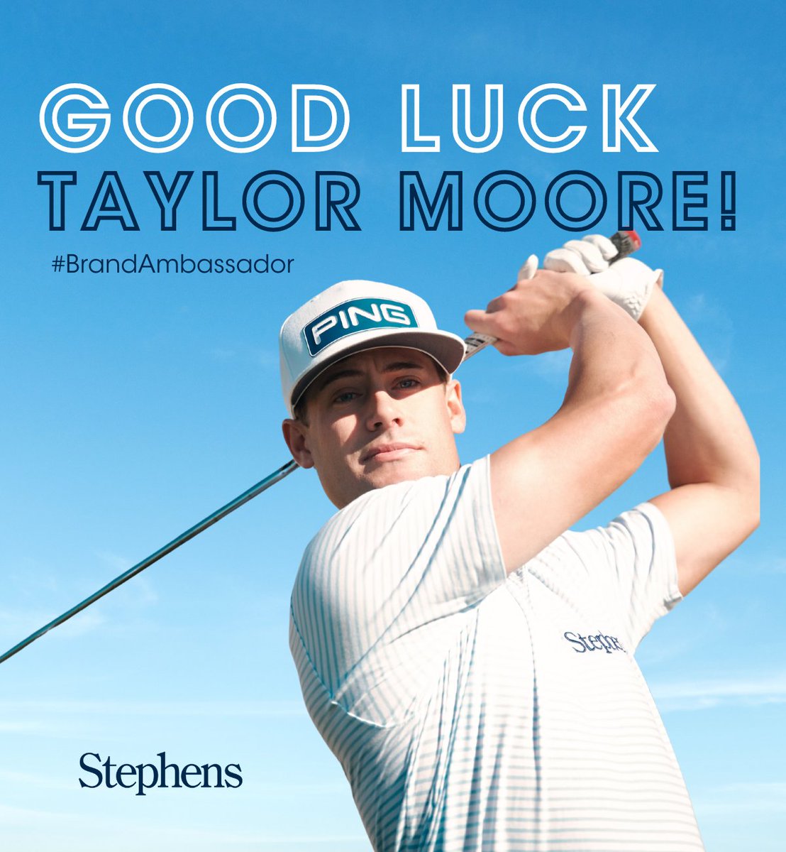 We are honored to have such a talented and dedicated player representing Stephens at #themasters! Wishing you the best of luck, @taylormooregolf!