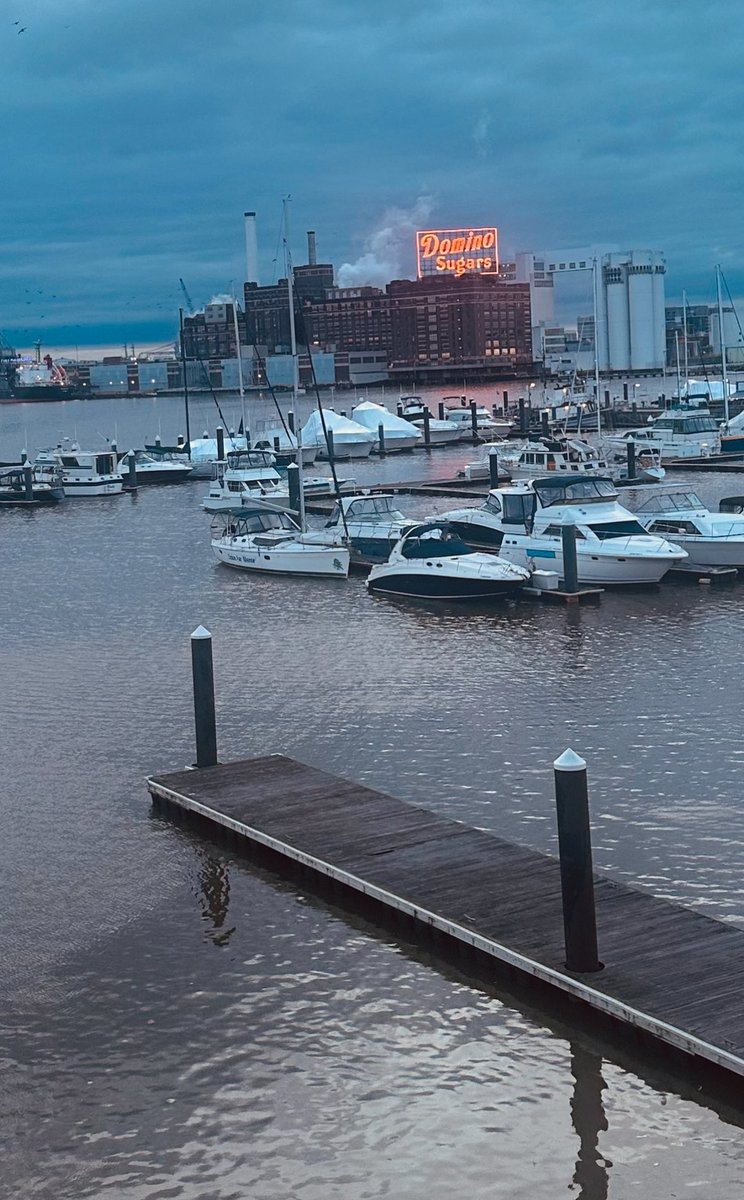 Blue Thursday in Baltimore - stay dry friends 🖤💛☔️