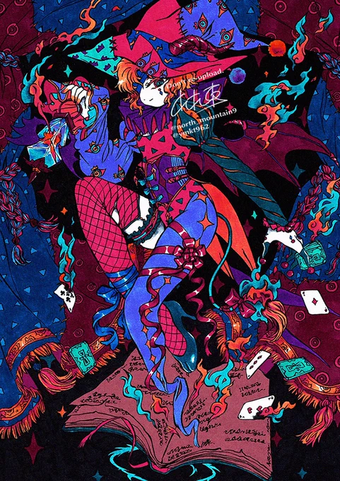 #PortfolioDay筆ペンとコピックでアナログイラストを描いています 