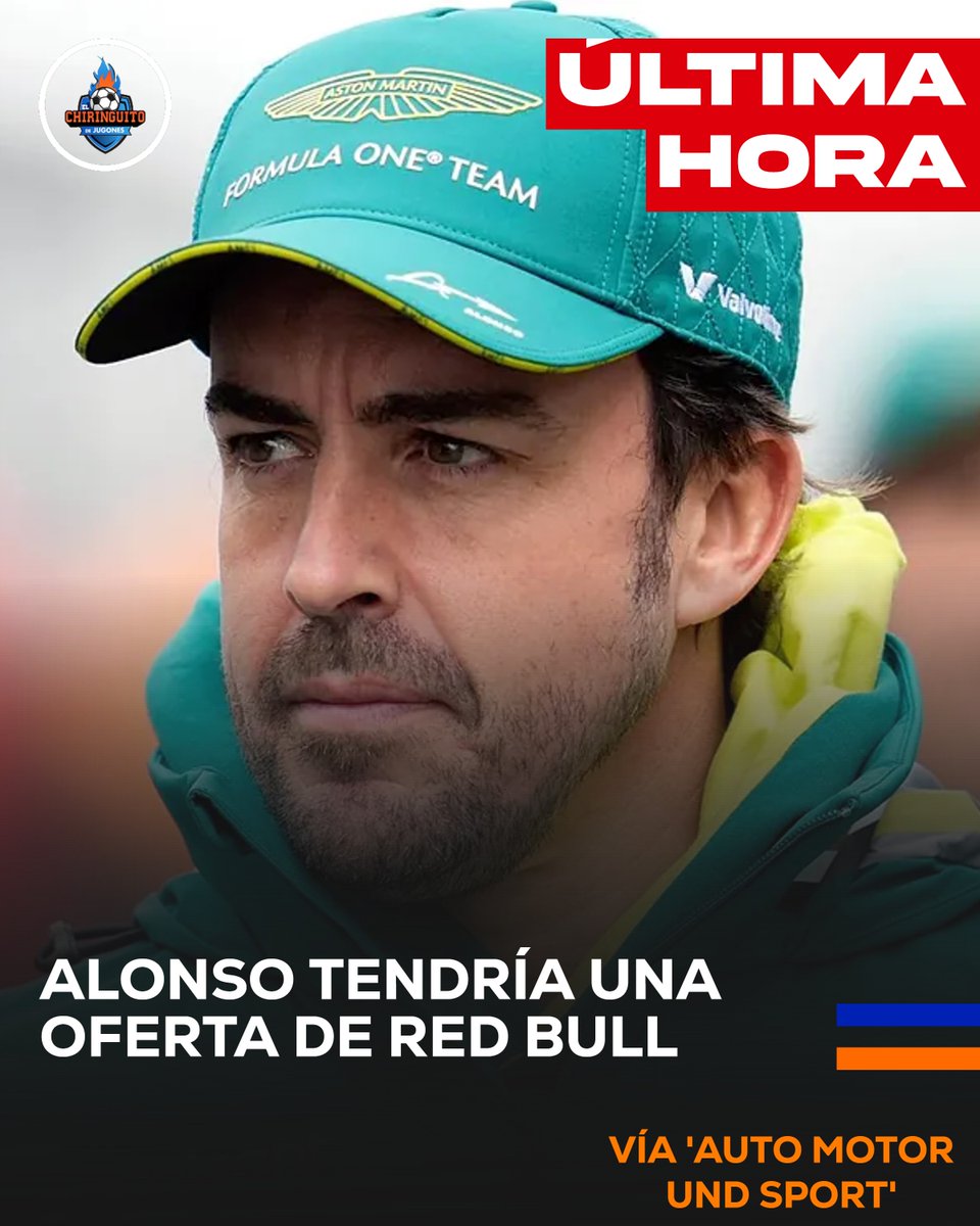 elchiringuitotv's tweet photo. 💣 BOMBAZO EN LA F1 💣

🔥 Red Bull presiona a Alonso, pero el ultimátum expirará la semana que viene.

❌ El asturiano vería atractiva la oferta si no tuviese que competir contra Verstappen. https://t.co/eSplOorVYh