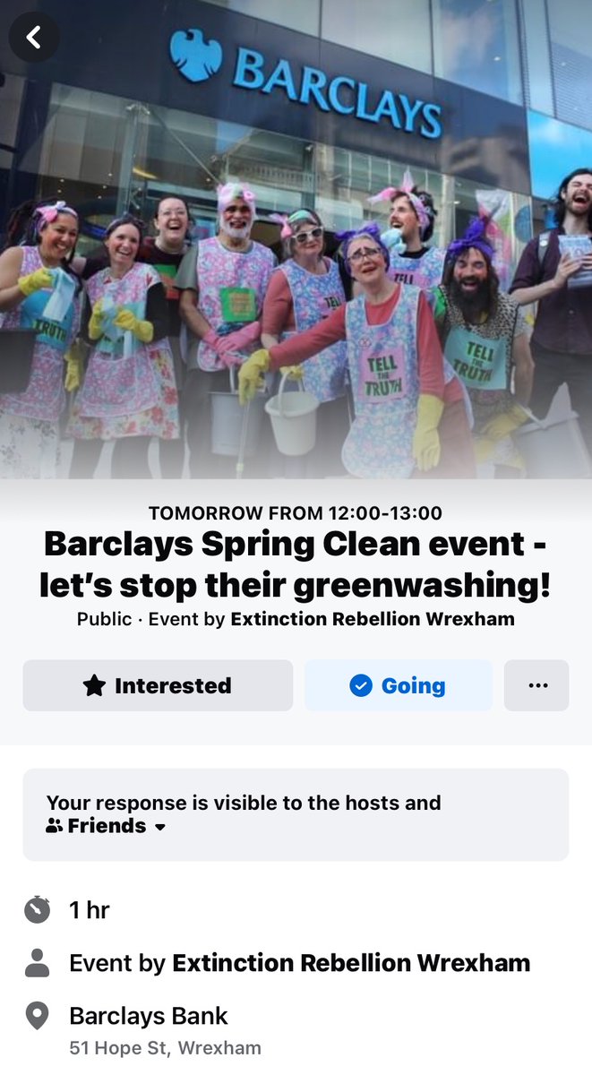 <a href="/BarclaysUK/">Barclays UK</a> are one of world’s biggest #fossilfuel funders &amp; their new Climate Change policy of Feb 24 is not all it’s cracked up to be. Come along 12/4/24 12-1pm to find out why! <a href="/Craddock_Leader/">Steve Craddock</a> <a href="/leaderlive/">LeaderLive</a> <a href="/northwalescom/">NorthWales.com</a> <a href="/northwaleslive/">North Wales Live</a> <a href="/NorthWalesChron/">North Wales Chronicle</a> <a href="/Craddock_Leader/">Steve Craddock</a>