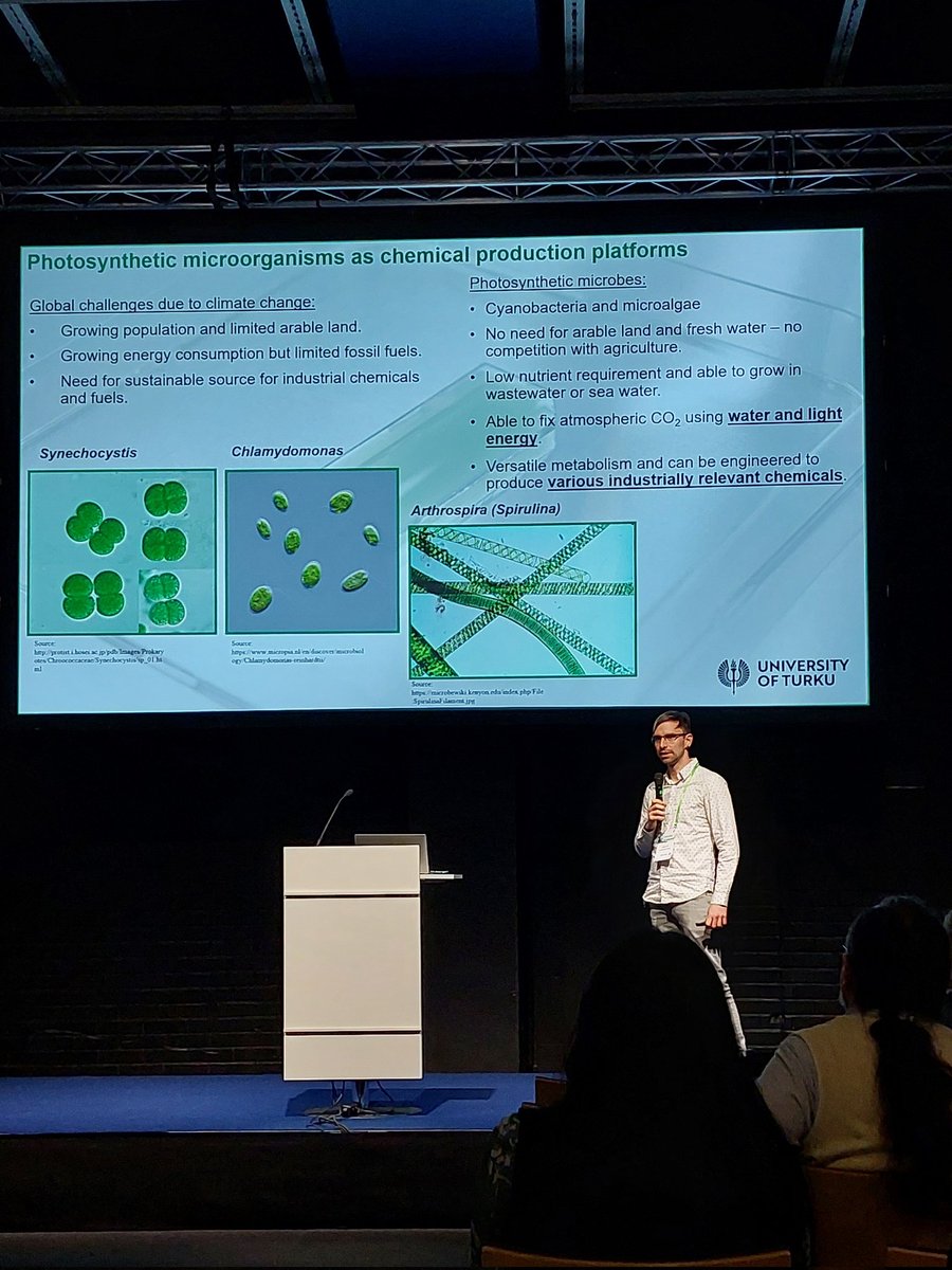 Photosynthetic Microbes (@photomicrobes) on Twitter photo Great talks at the Biofoundries for Bioeconomy at #ChemBioFinland2024 by @YagutRinne and <a href="/GaborSzToth/">Tóth Gábor Szilveszter</a>. Great opportunity for networking and keeping up to date with state-of-the-art technologies. Great talks at the Biofoundries for Bioeconomy at #ChemBioFinland2024 by @YagutRinne and <a href="/GaborSzToth/">Tóth Gábor Szilveszter</a>. Great opportunity for networking and keeping up to date with state-of-the-art technologies.