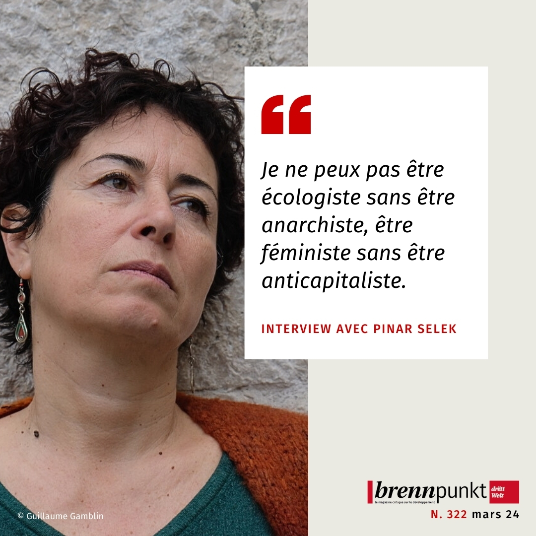 Brennpunkt Drëtt Welt ⎜Article spotlight 🔦 Pinar Selek est une militante féministe libertaire turque, sociologue et romancière. Dans une interview avec Michaël Lucas, elle aborde les notions de domination et de solidarité. ➡️ lnkd.in/eqrYWfU4